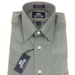 Stafford Mens Oxford Dress Shirt 15 32/33 Medium